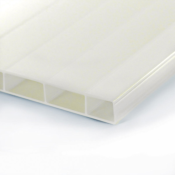 HIGHLUX® 16mm Doppelstegplatte aus Acrylglas Suntop Sky in Opal/Weiß mit Wärmereflektierender Beschichtung
