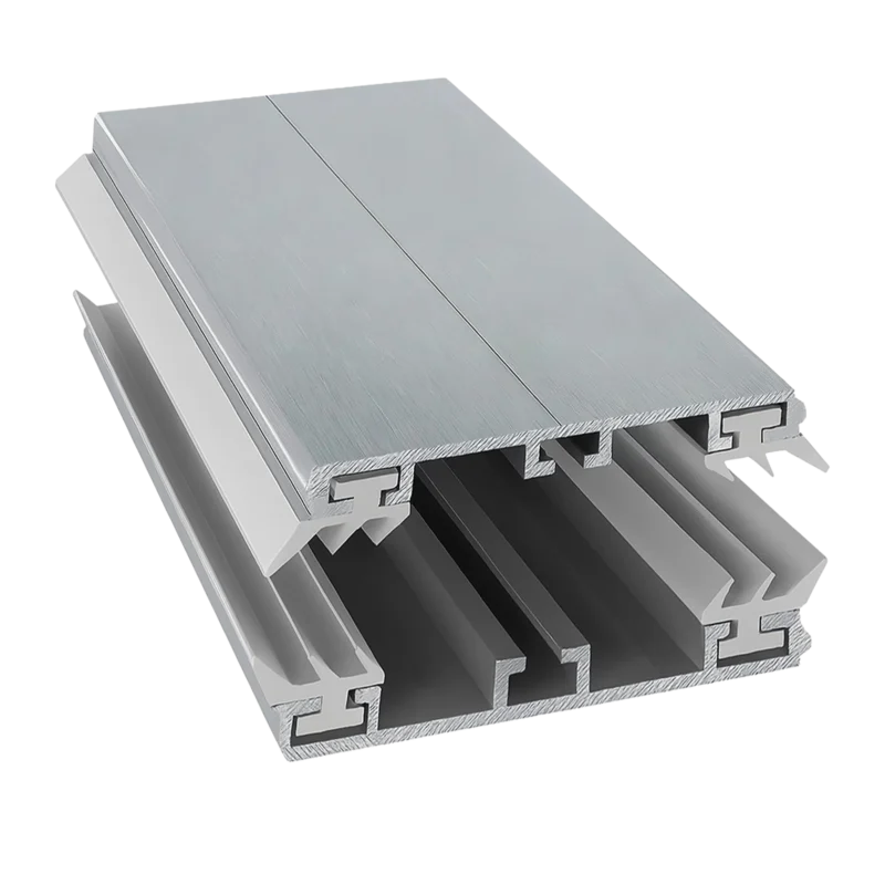 Alu Durchschraubprofil 16mm AluAlu 60mm breit – UniversalUeberhangprofil fuer Stegplatten
