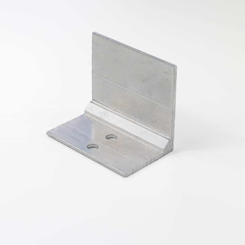 glashaltewinkel alu preßblank 50 × 37 mm für alle glasprofilsysteme 60 mm