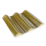 Polycarbonat Wellplatte 76/18 bronze braun Wabenstruktur – hagelsicher und UV-bestaendig fuer Terrassenueberdachung
