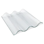 Polycarbonat Wellplatte 76/18 farblos klar glatte Oberflaeche – hagelsicher und UV-bestaendig fuer Lichtdach