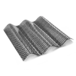 Polycarbonat Wellplatte 76/18 graphit grau Wabenstruktur – hagelsicher und UV-bestaendig fuer Carport und Dach