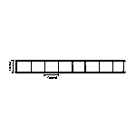 Schemazeichnung Hohlkammerplatte 8 mm klar, Polycarbonat, für Gewächshaus, Hochbeet, Tomatenhaus und Frühbeet