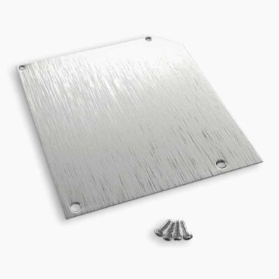 rinnenboden aluminium preßblank kastenrinne endstück set