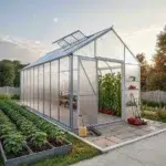 Tomatenhaus mit 4mm Polycarbonat Hohlkammerplatten – Gratis-Zuschnitt auf Wunschmass