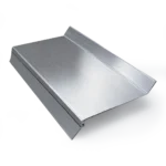Silbernes Wandanschlussprofil aus Aluminium für Stegplatten, Wellplatten und Lichtplatten. Zubehör für Terrassendach und Carport.