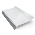 Wandanschlussprofil Alu weiss – Anschluss Terrassendach an Hauswand fuer Steg- und Wellplatten