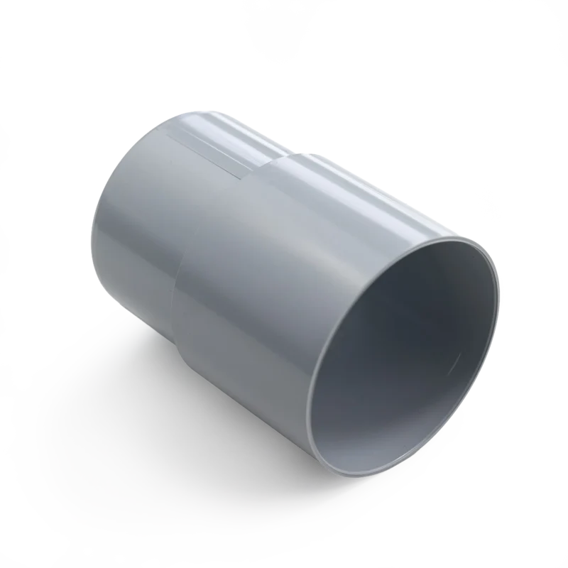 Rohrmuffe PVC grau DN 75 zum Stecken – Verbindungsstueck fuer Fallrohre an der Kastenrinne