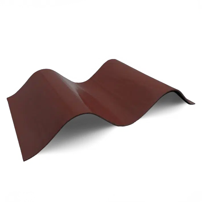 DURACLAD GFK Wellplatte rot Sinus 177/51
