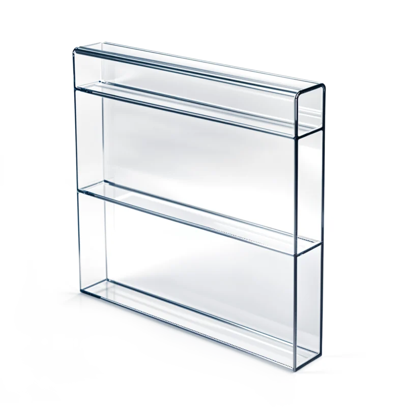 Glasklare Doppelstegplatte 16 mm aus Acrylglas mit Vertica Struktur. Premium Stegplatten zur individuellen Gestaltung.