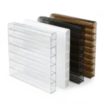 Polycarbonat Doppelstegplatte 16mm 3-fach Struktur hagelfest – in farblos, weiss, braun und graphit erhaeltlich
