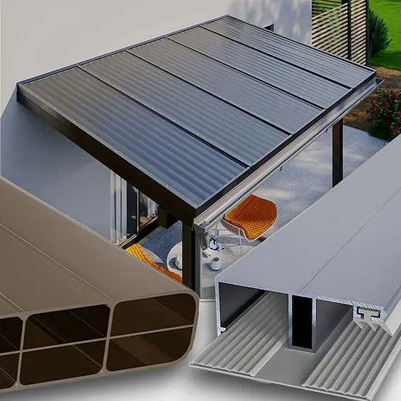 Stegplatten-Vergleich 2026: Welches Material, welche Stärke? Terrassenüberdachung mit 16 mm Doppelstegplatten in Bronze – getönt gegen Hitze bei Süd- und Westlage