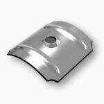 Aluminium-Kalotte mit Dichtung fuer Wellplatten Sinus 76/18